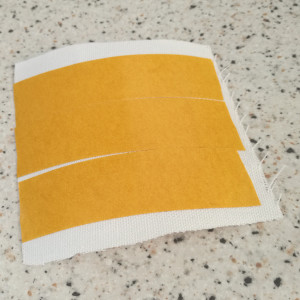 double-sided sticky tape on your fabric