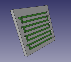 PLA test piece for electroplating