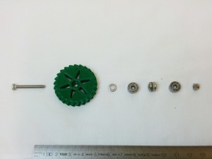 The assembly order for the large gear