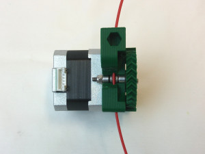 make sure that filament passes through the drive, and engages with the hobbed insert