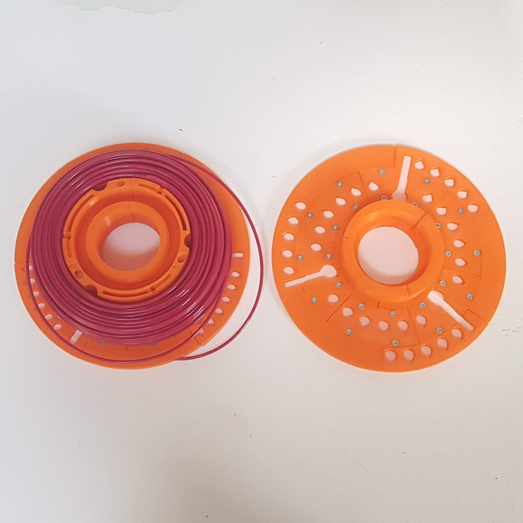 MasterSpool printed in sections and bolted together